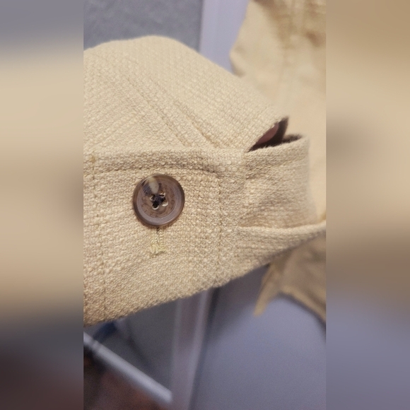 TALBOTS TEXTURED COTTON SHIRT JACKET NWT size M - Picture 7 of 9